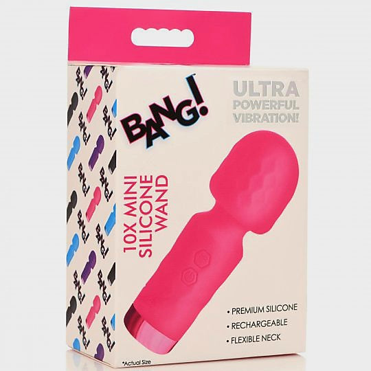 10X Mini Silicone Wand - Pink