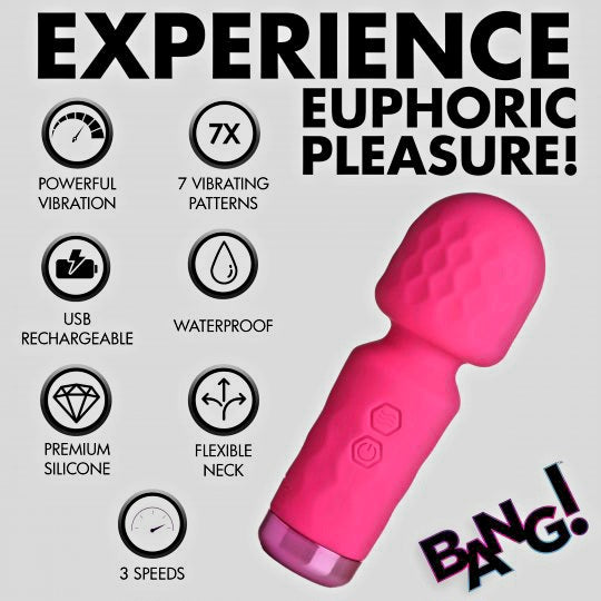 10X Mini Silicone Wand - Pink