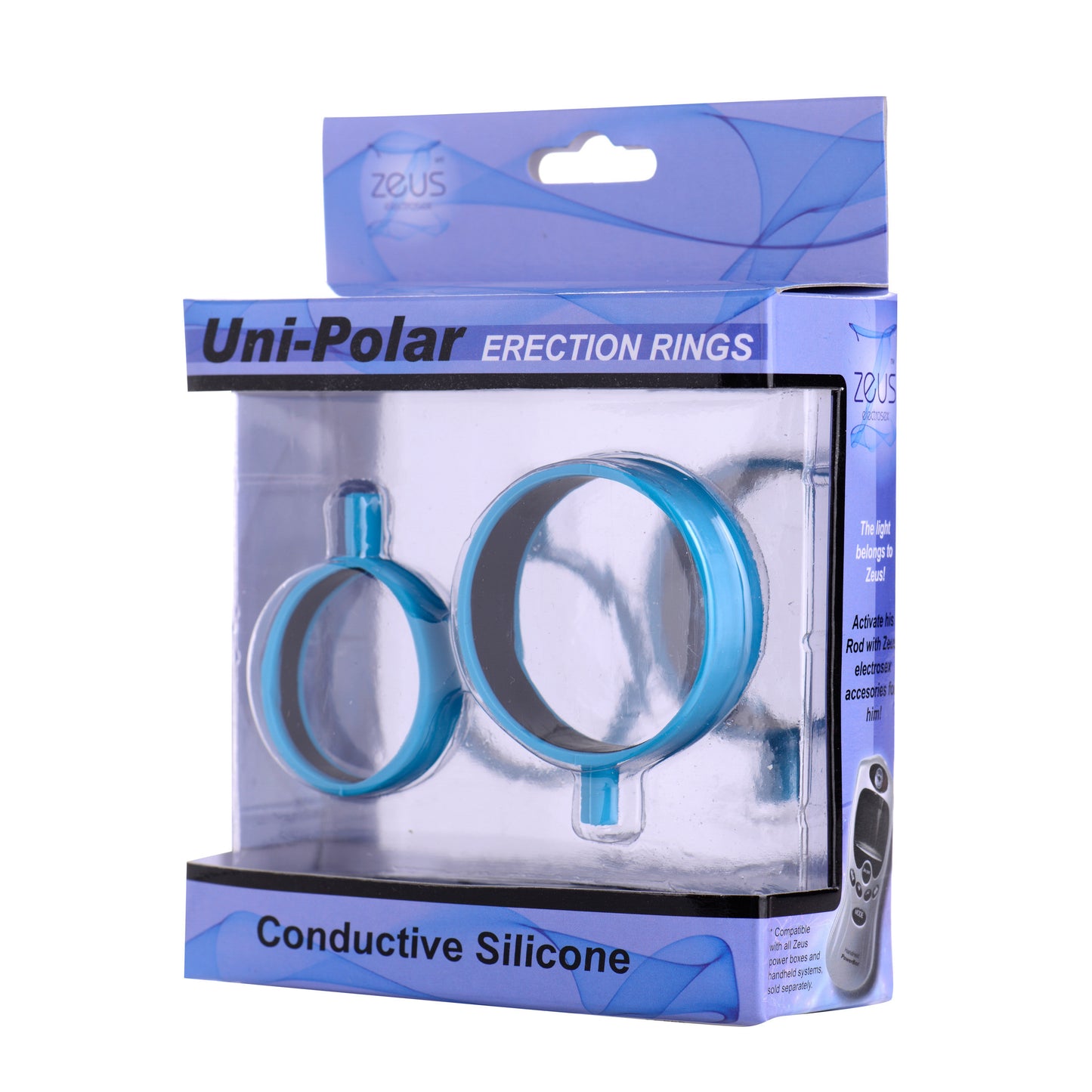 Zeus Uni-polar Silicone Electrosex Cock Rings