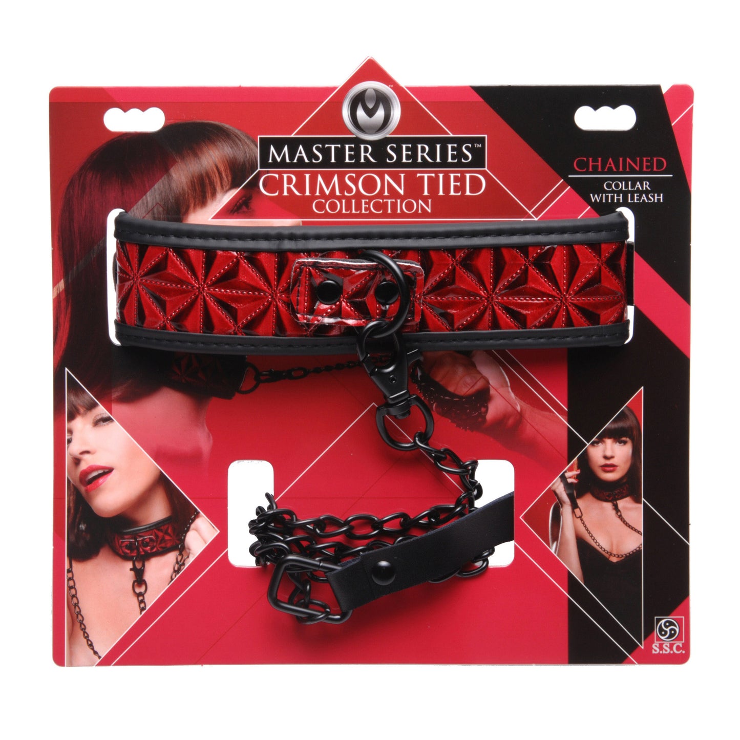 Crimson Tied Collar With Leash