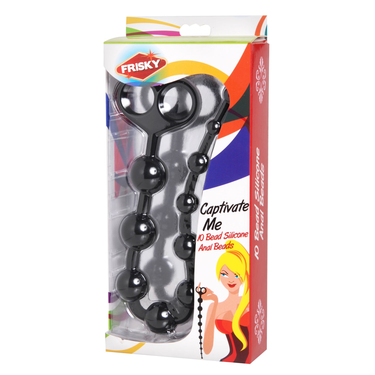 Captivate Me 10 Bead Silicone Anal Beads