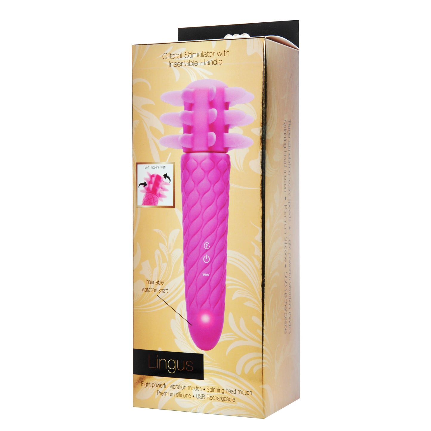 Lingus Clitoral Stimulator With Insertable Vibe Handle