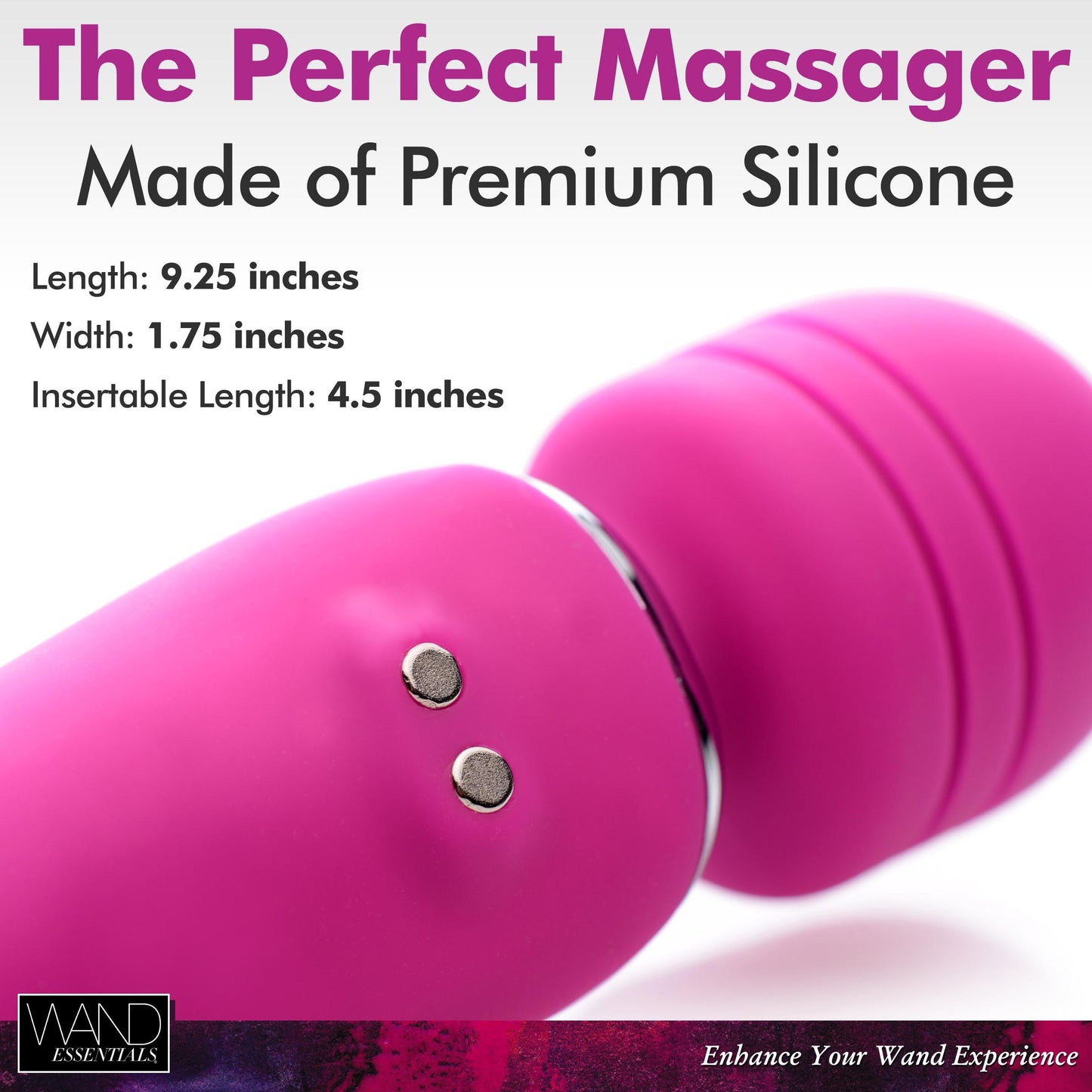 Whirling Wand 2 In 1 Silicone Dual Massage Wand