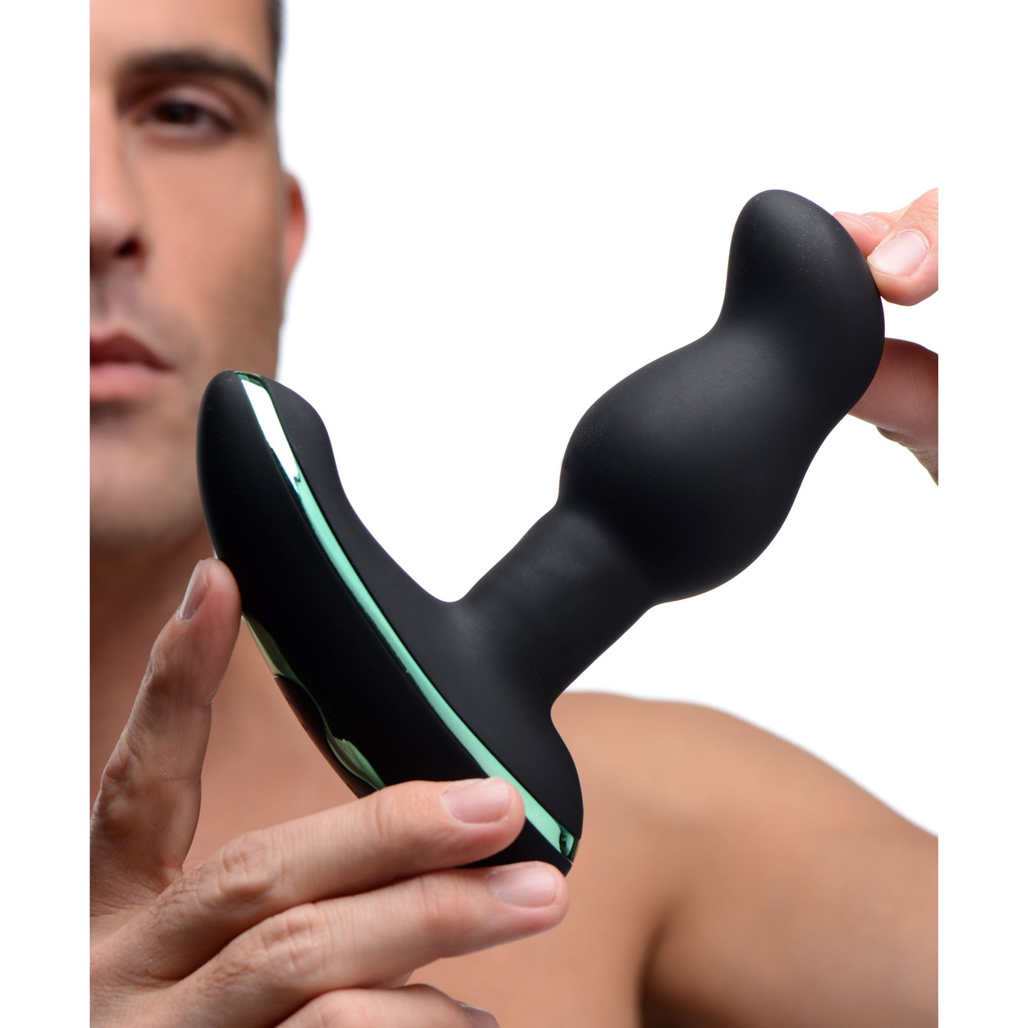 Rimsation 7x Silicone Prostate Vibe With Rotating Beads