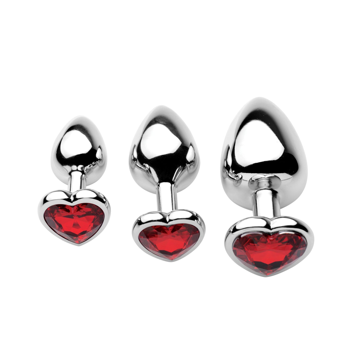 Chrome Hearts 3 Piece Anal Plugs With Gem Accents