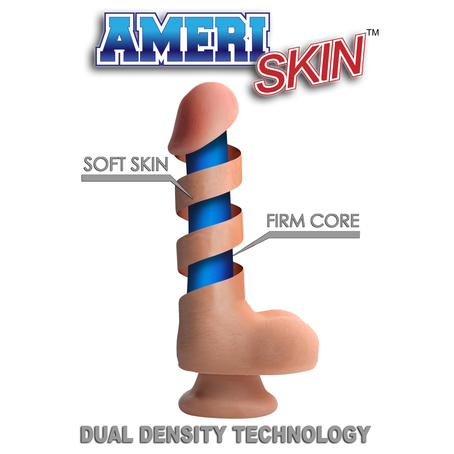 Ultra Real Dual Layer Suction Cup Dildo