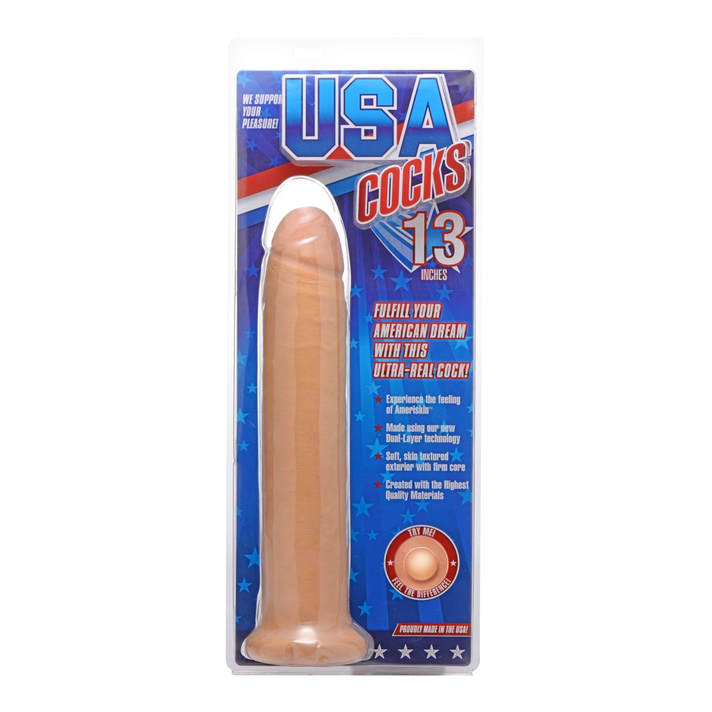 Ultra Real Dual Layer Suction Cup Dildo Without Balls