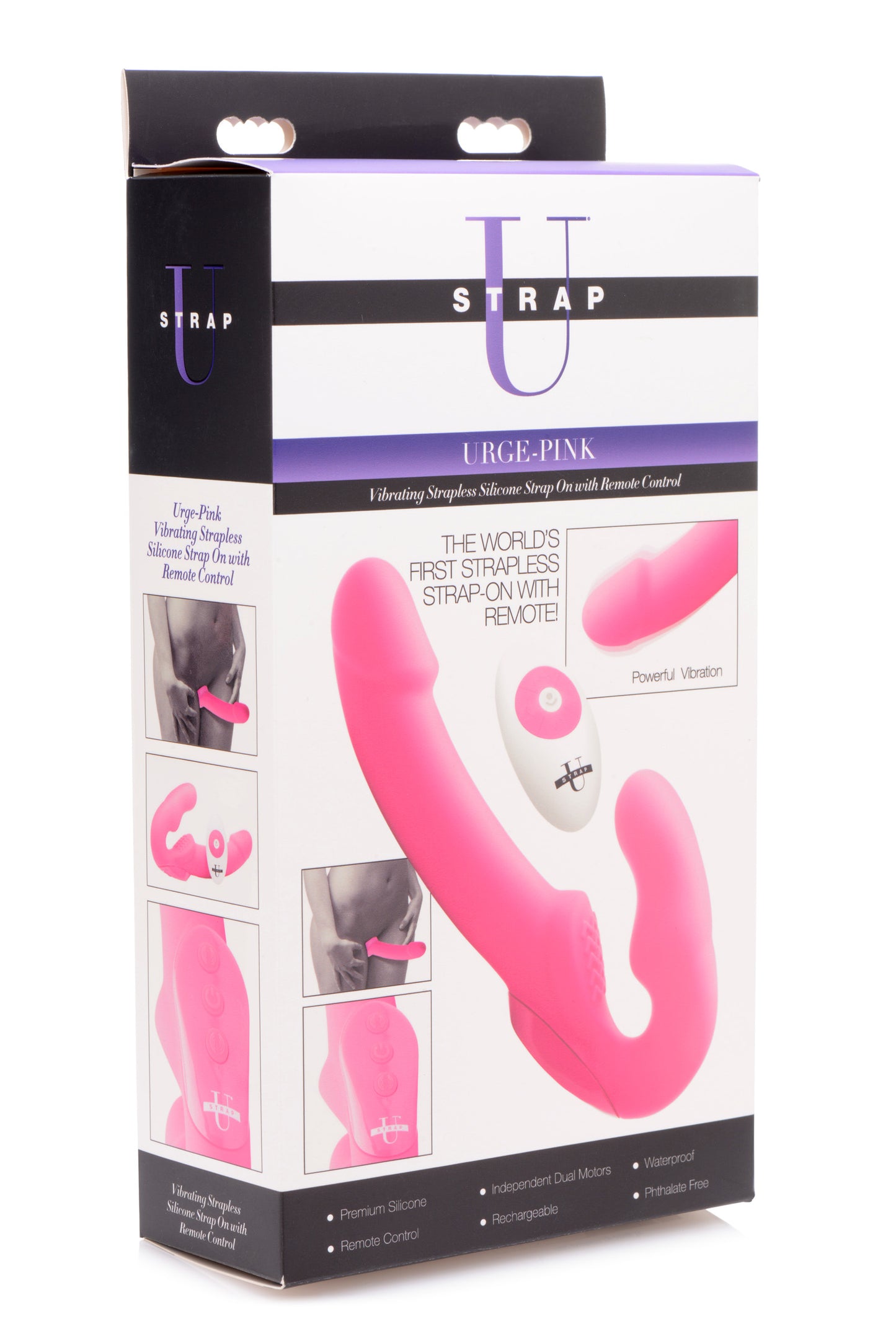 Urge Silicone Strapless Strap On With Remote