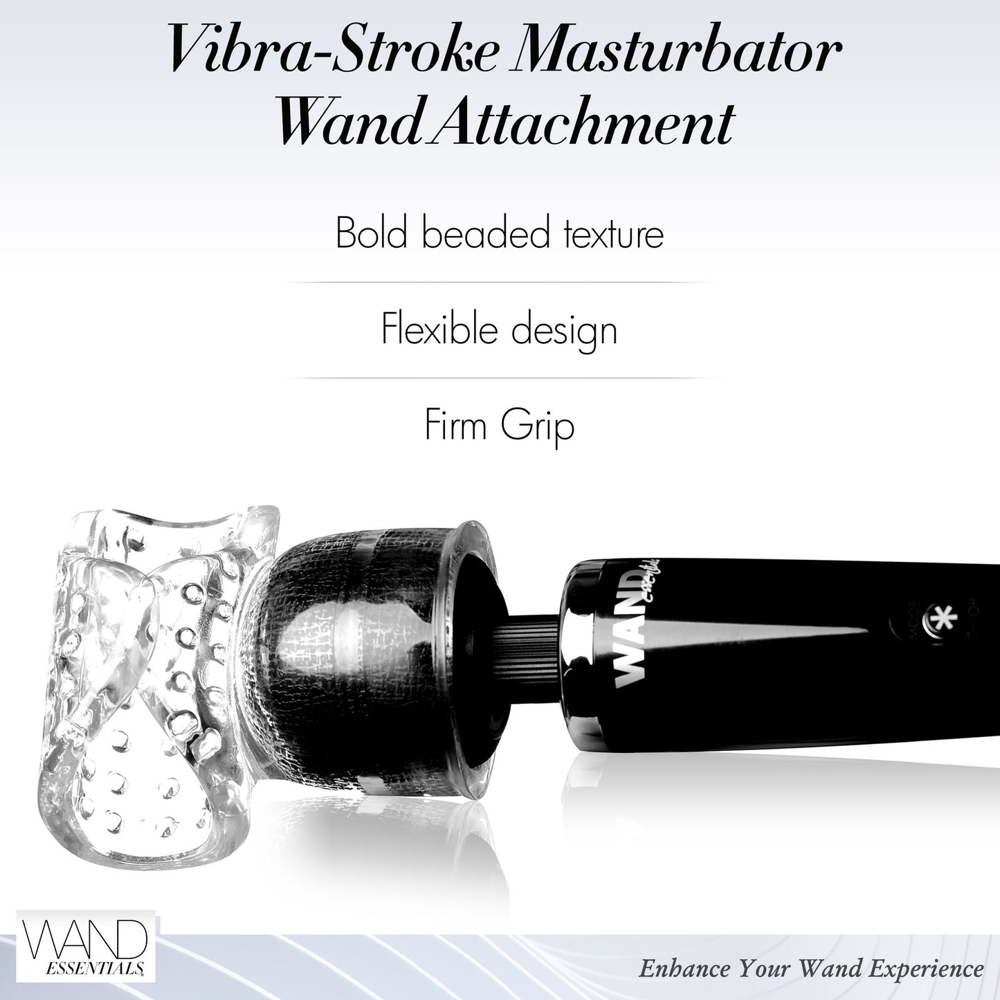 Vibra-stroke Masturbator Wand Attachment