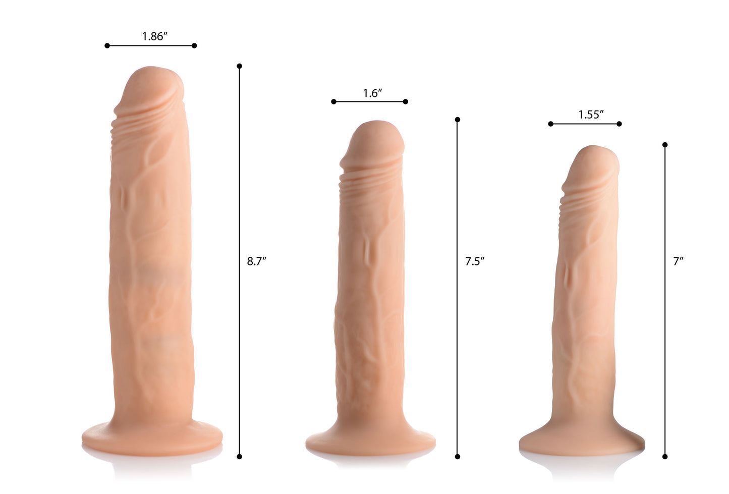 Kinetic Thumping 7x Remote Control Dildo