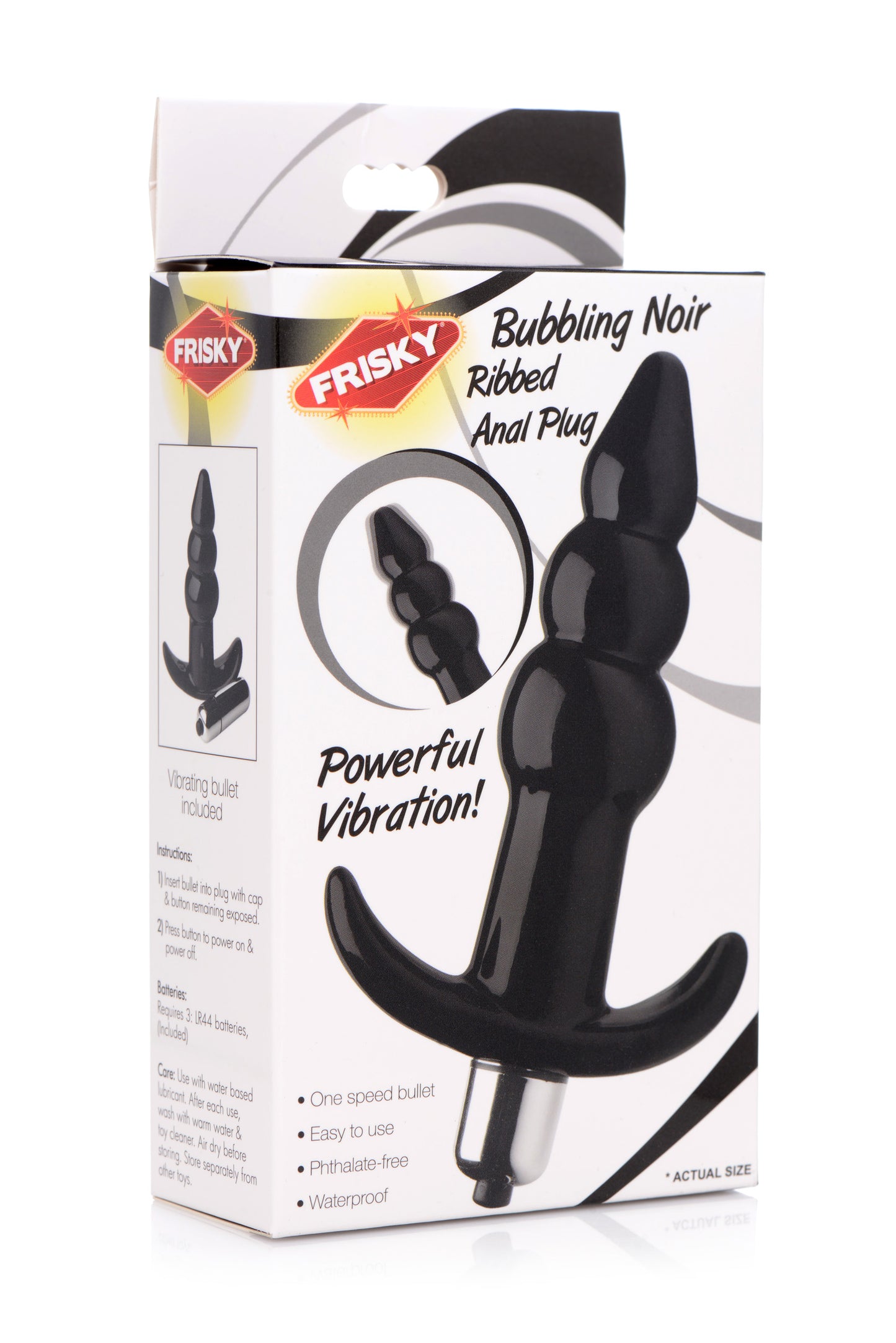 Ribbed Vibrating Butt Plug