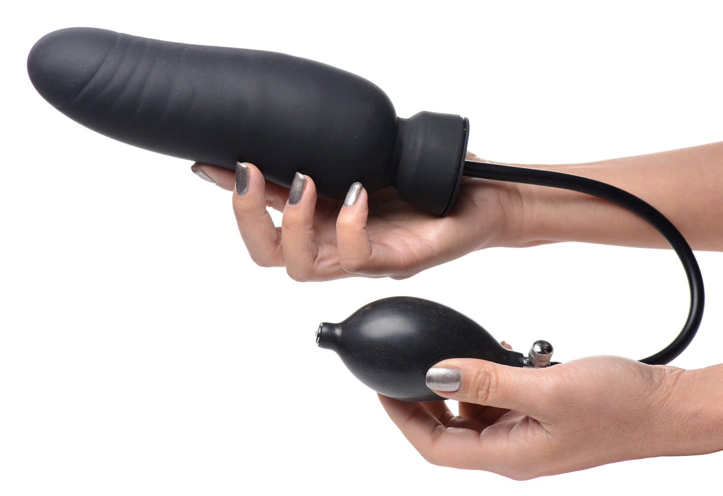 Dick-spand Inflatable Silicone Dildo