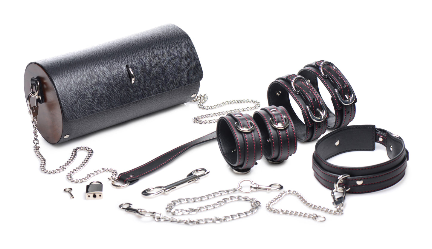 Kinky Clutch Black Bondage Set With Carrying Case