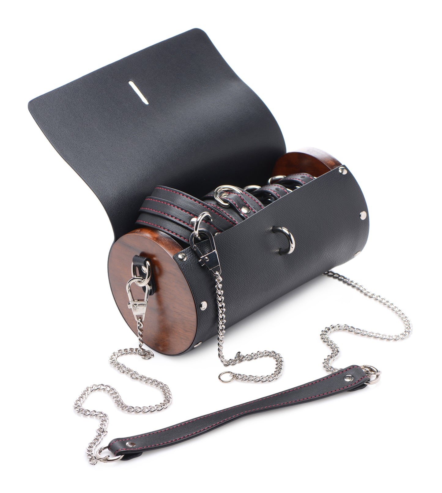 Kinky Clutch Black Bondage Set With Carrying Case