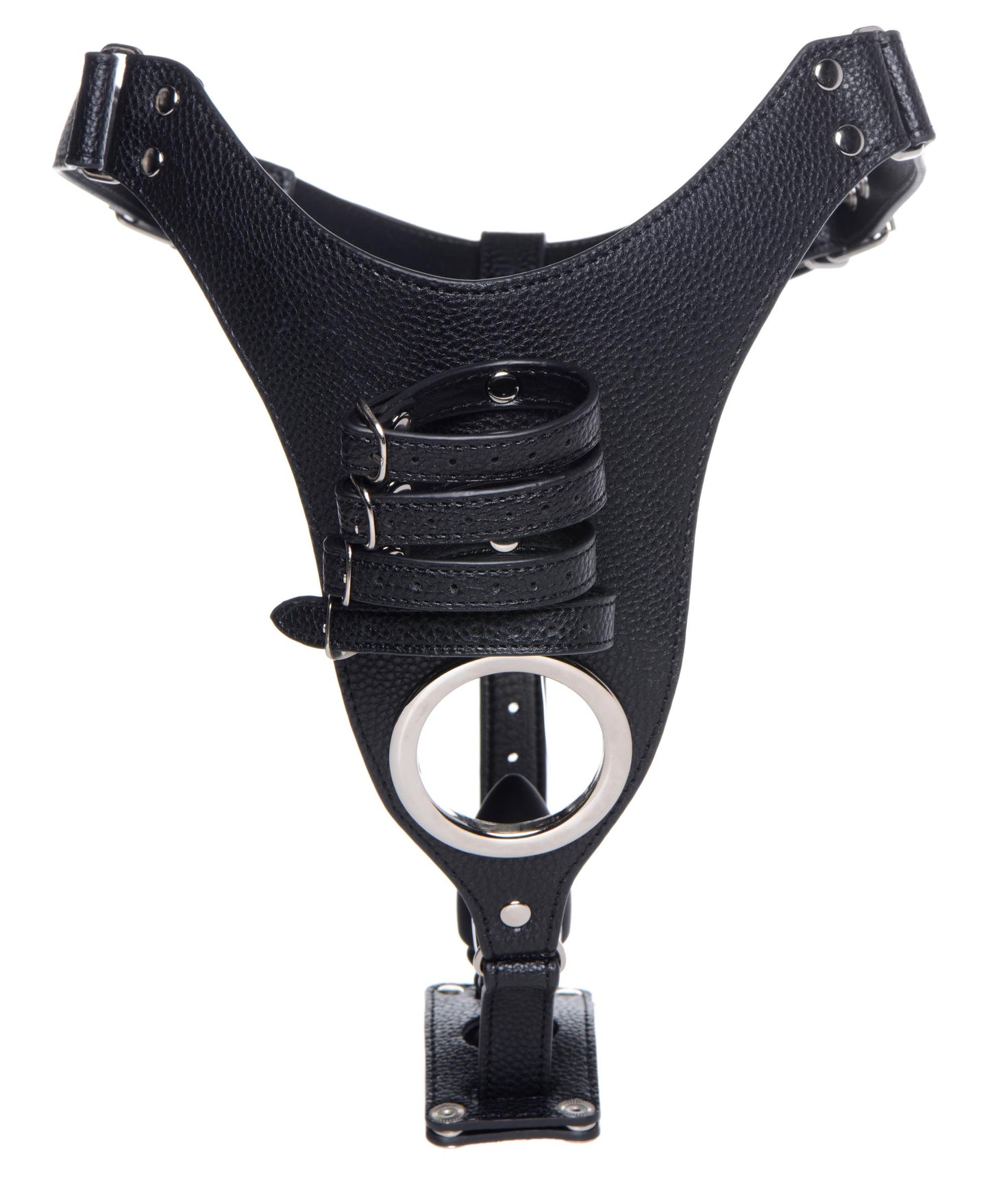 Male Chastity Harness With Silicone Anal Plug