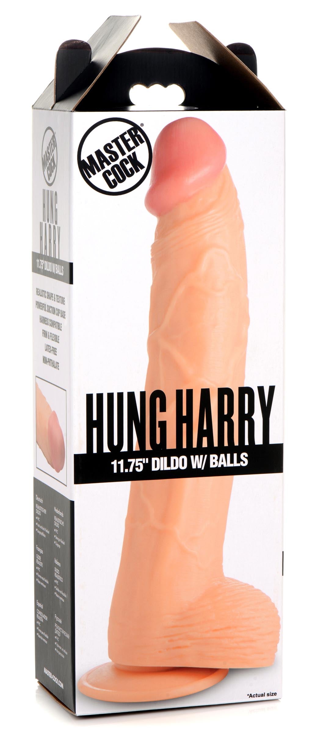 Hung Harry 11.75 Inch Dildo With Balls