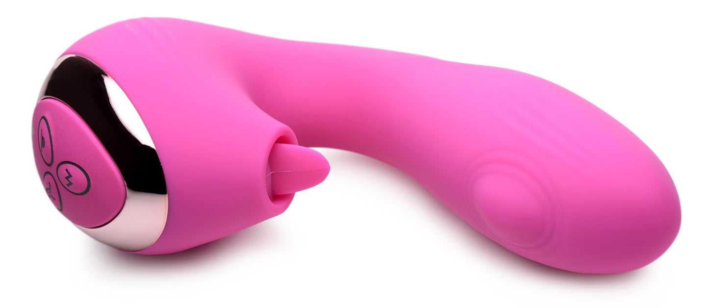 10x Licking G-throb Rechargeable Silicone Vibrator