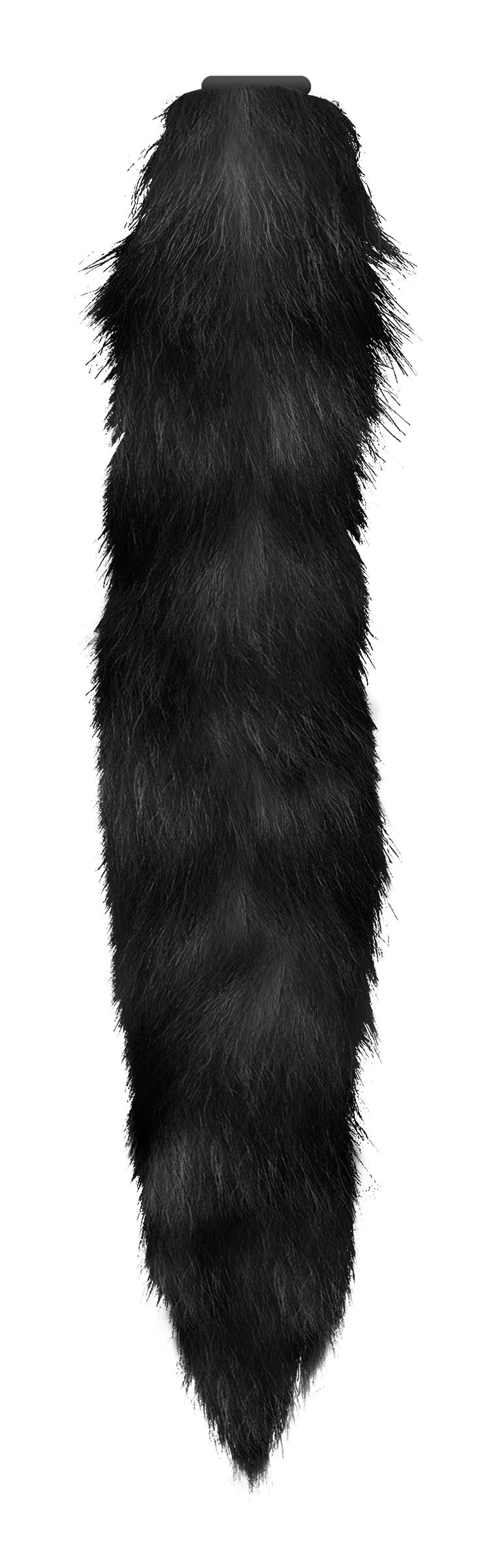 Interchangeable Black Fox Tail