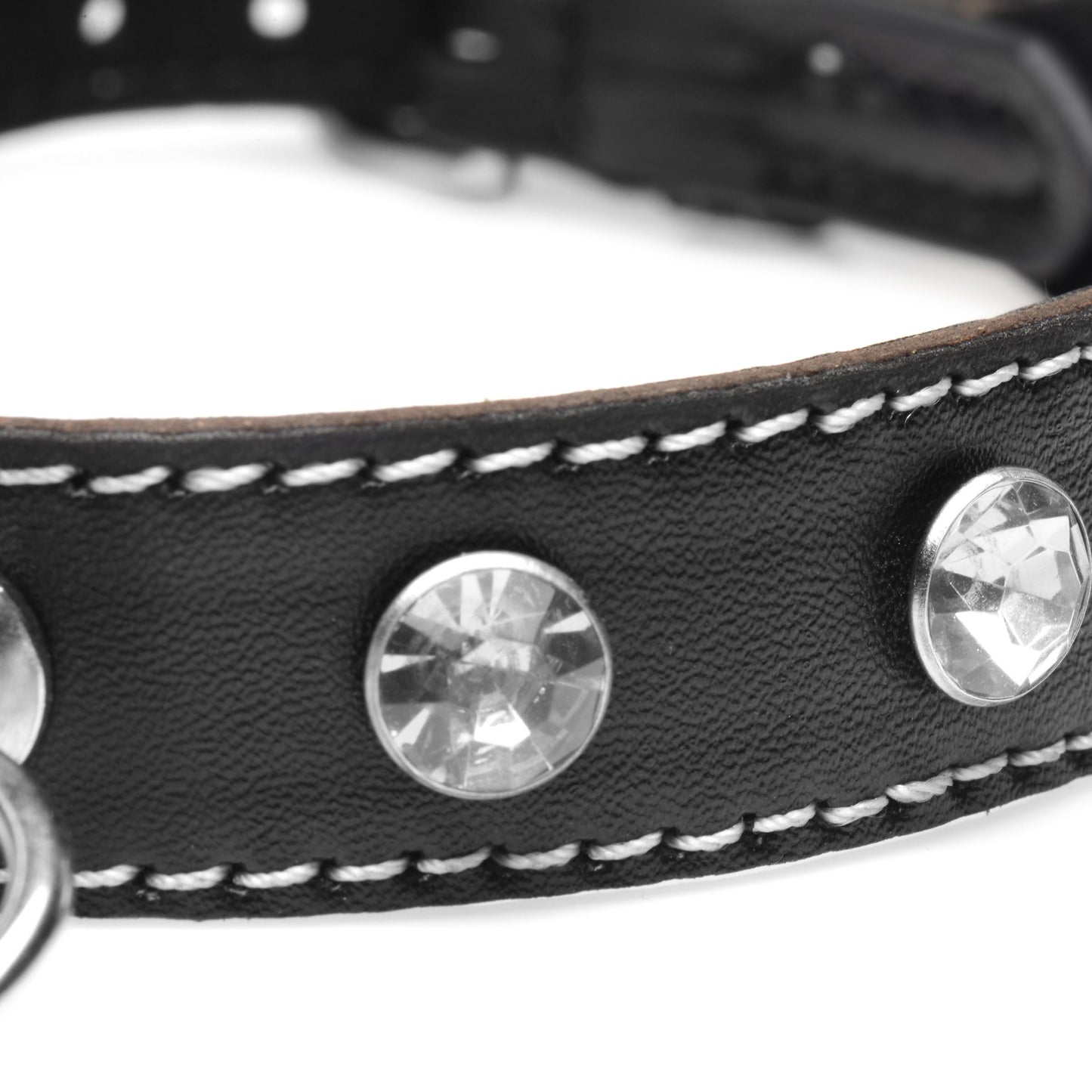 Rhinestone Choker With O-ring