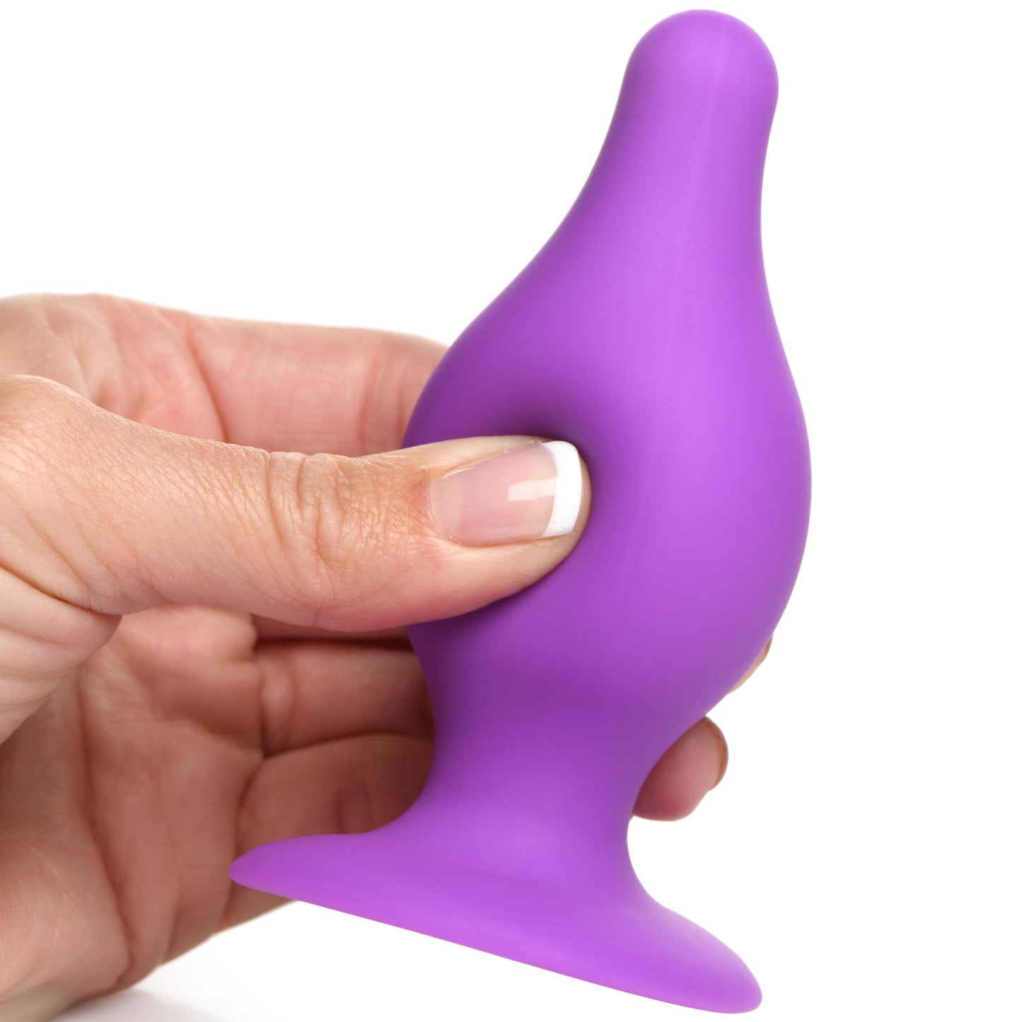 Squeezable Tapered Anal Plug