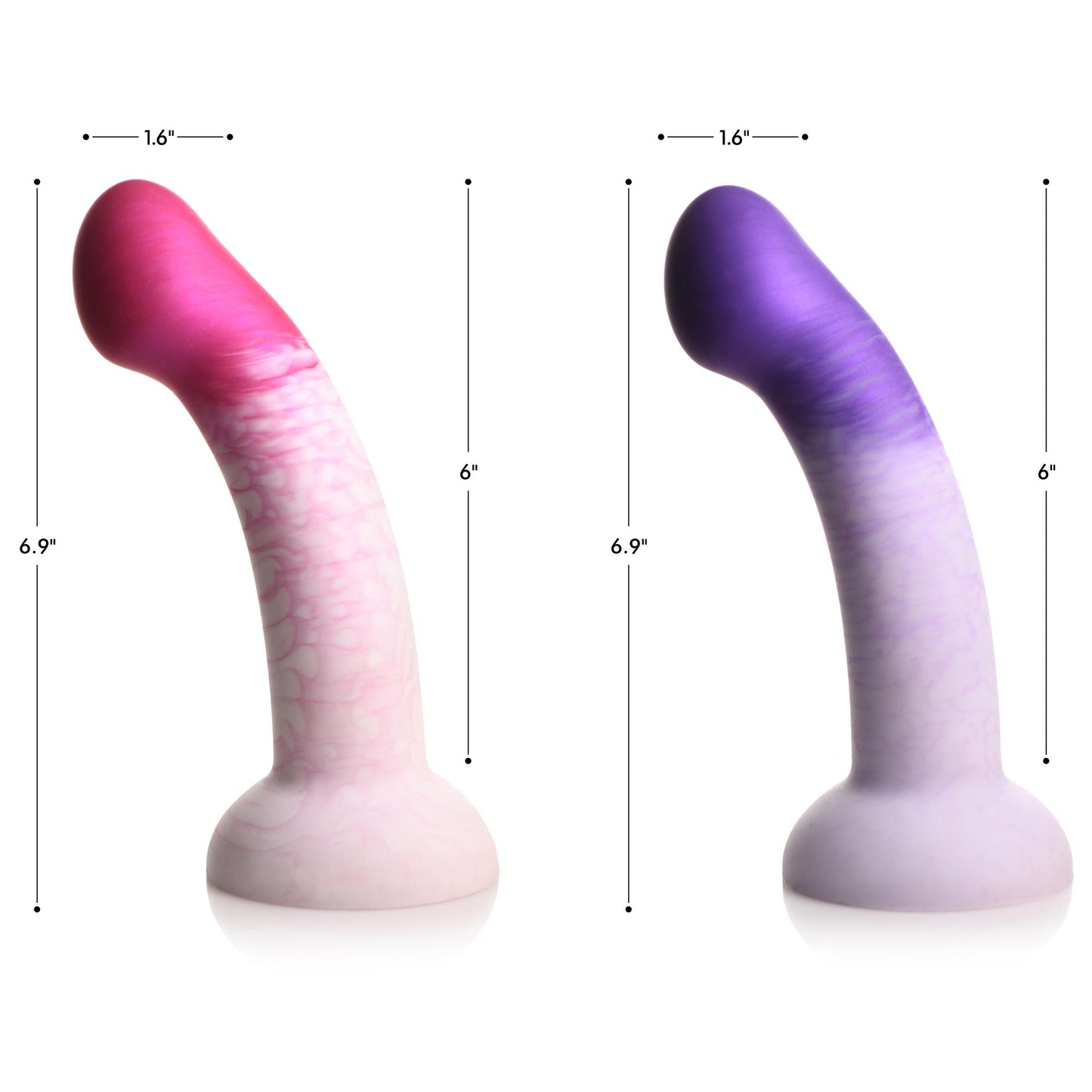 G-swirl G-spot Silicone Dildo