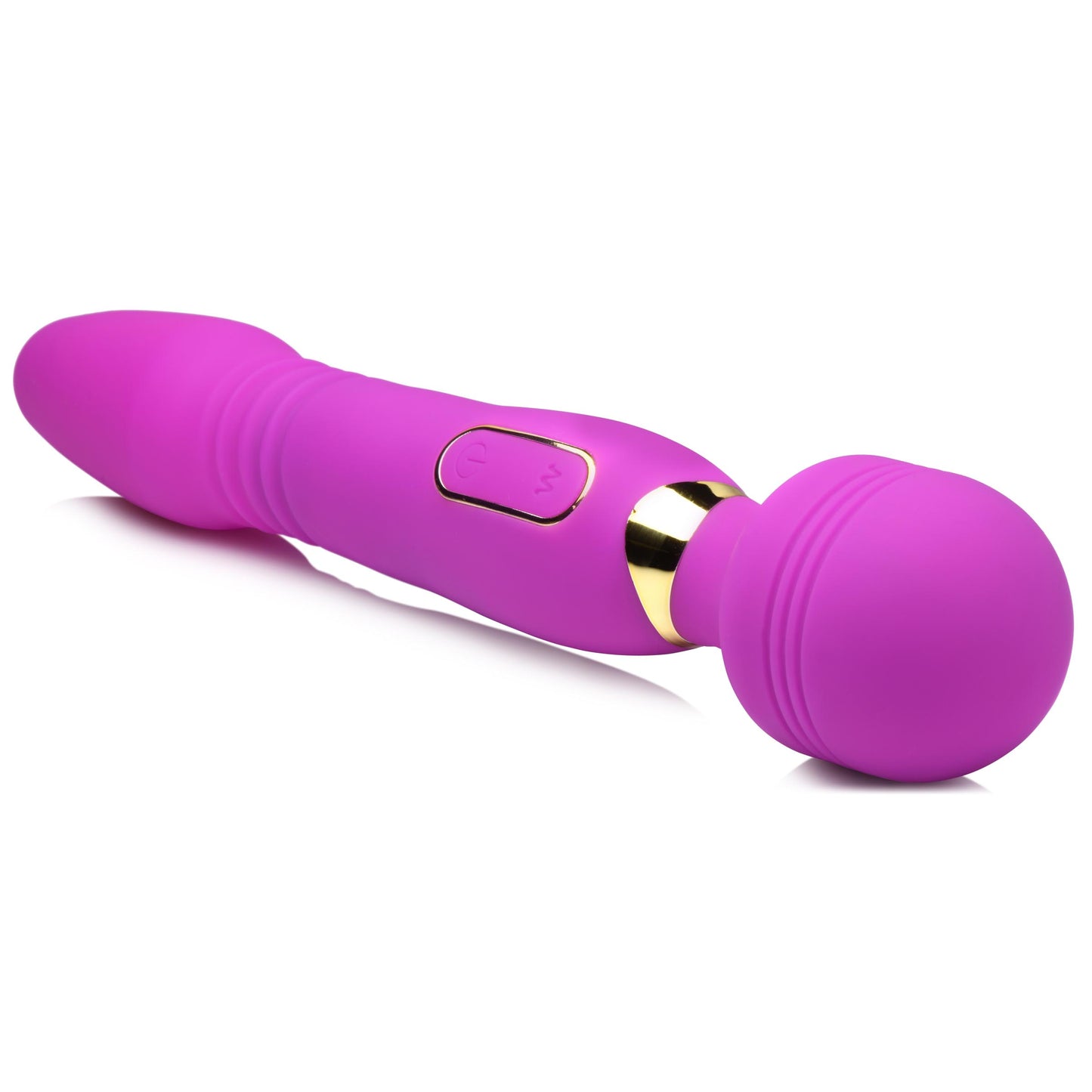 Ultra Thrust-her Deluxe Thrusting And Vibrating Silicone Wand