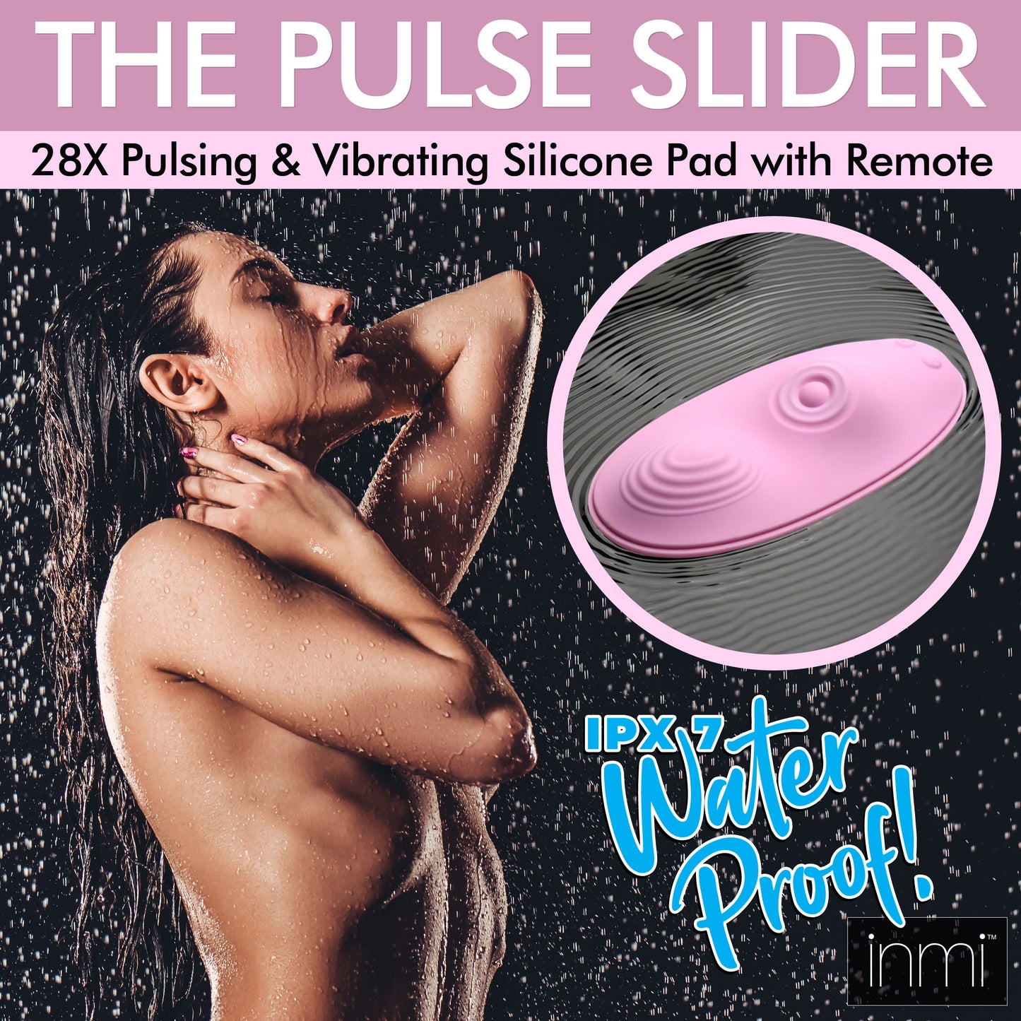 The Pulse Slider 28x Pulsing And Vibrating Silicone Pad With Remote