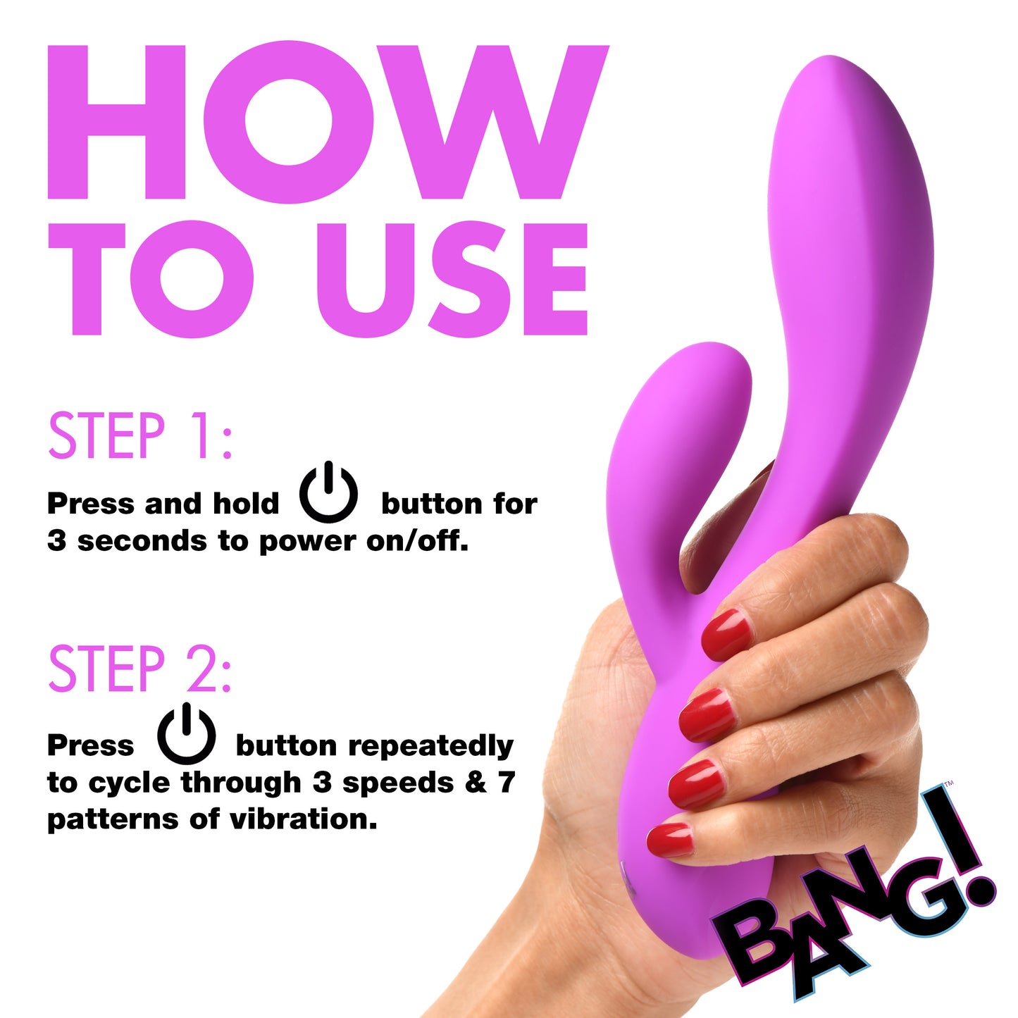 10x Flexible Silicone Rabbit Vibrator -