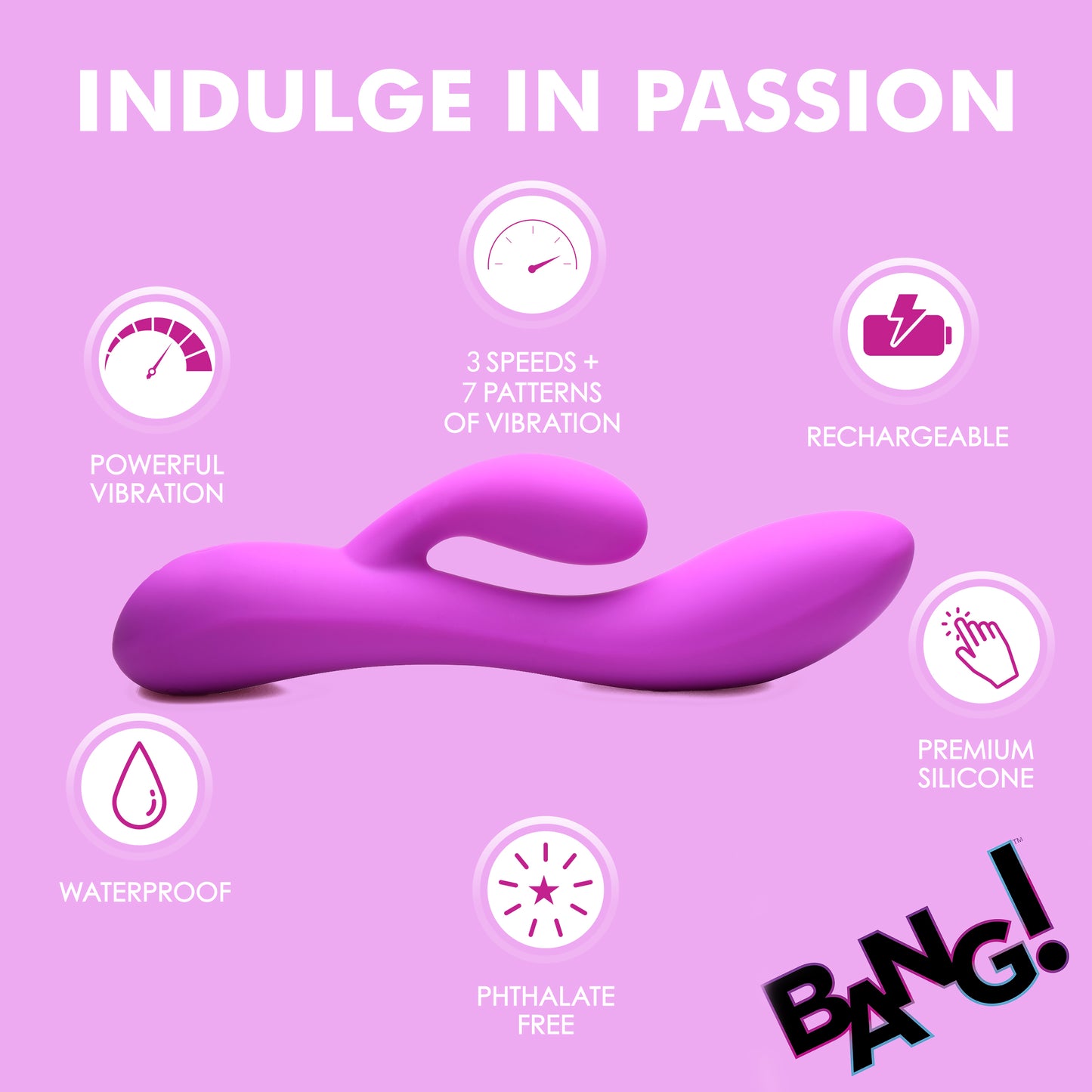 10x Flexible Silicone Rabbit Vibrator -