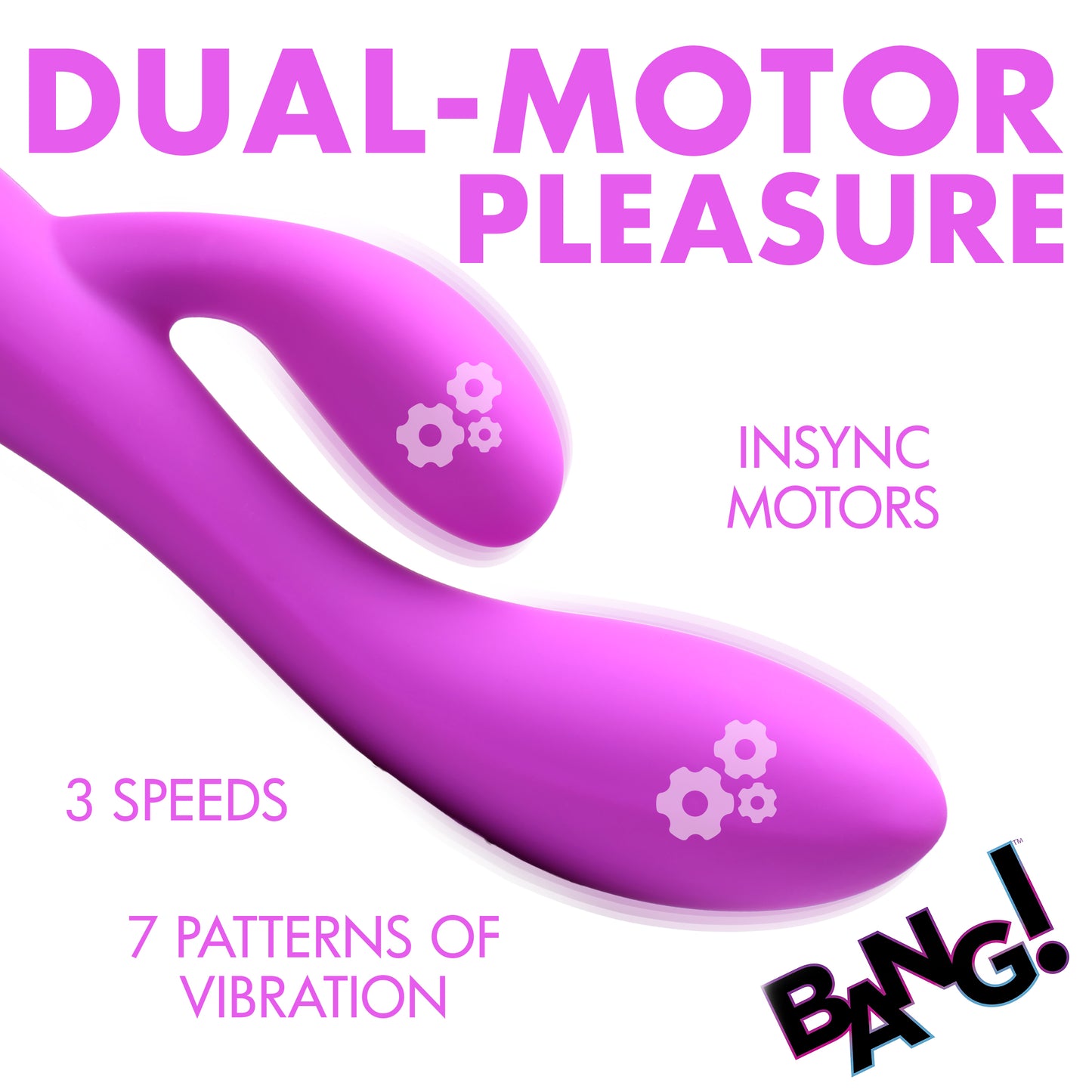 10x Flexible Silicone Rabbit Vibrator -