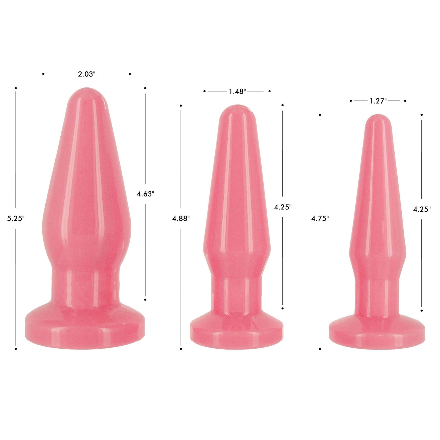 Filling 3-plug Anal Trainer Set