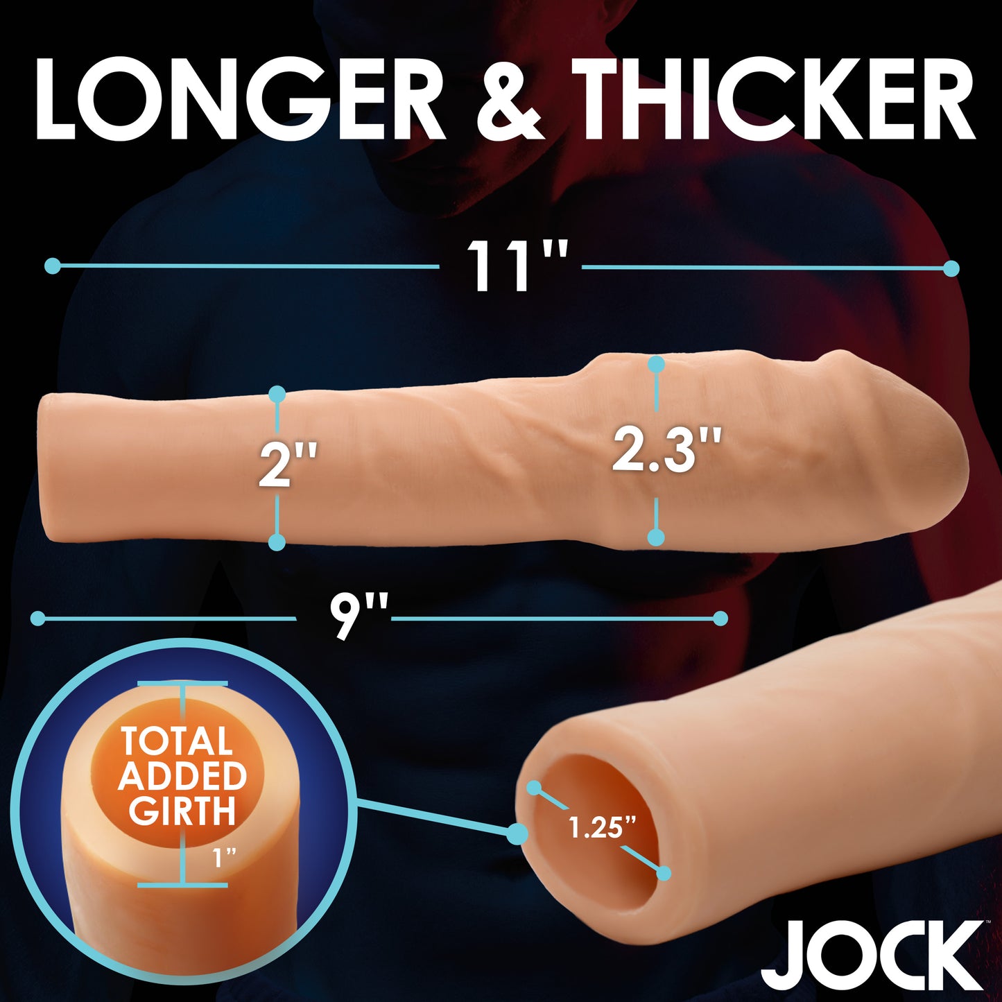 Extra Thick 2 Inch Penis Extension -