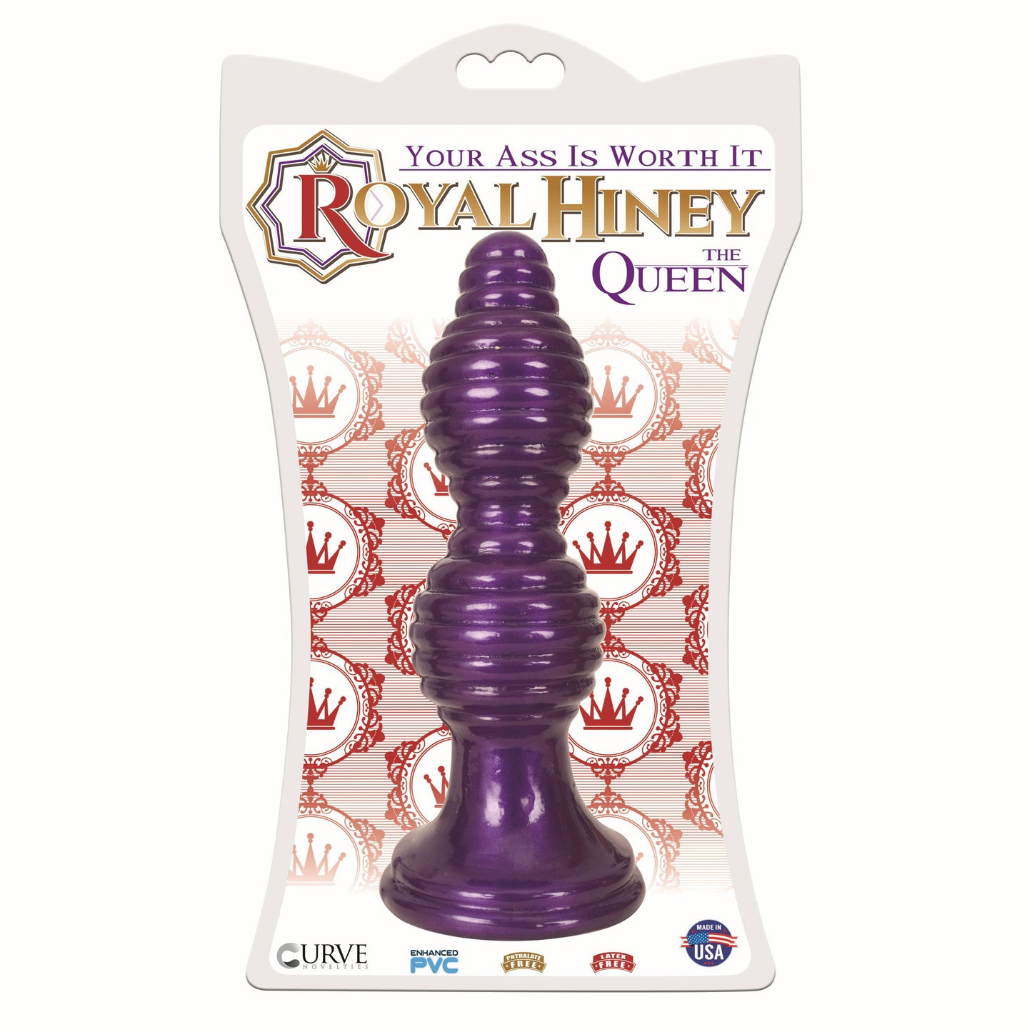 The Queen Ribbed Anal Plug &ndash