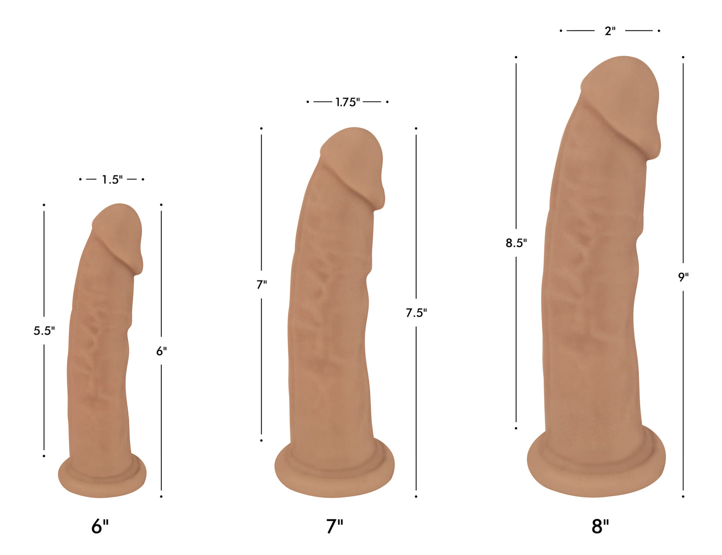 Silexpan Hypoallergenic Silicone Dildo