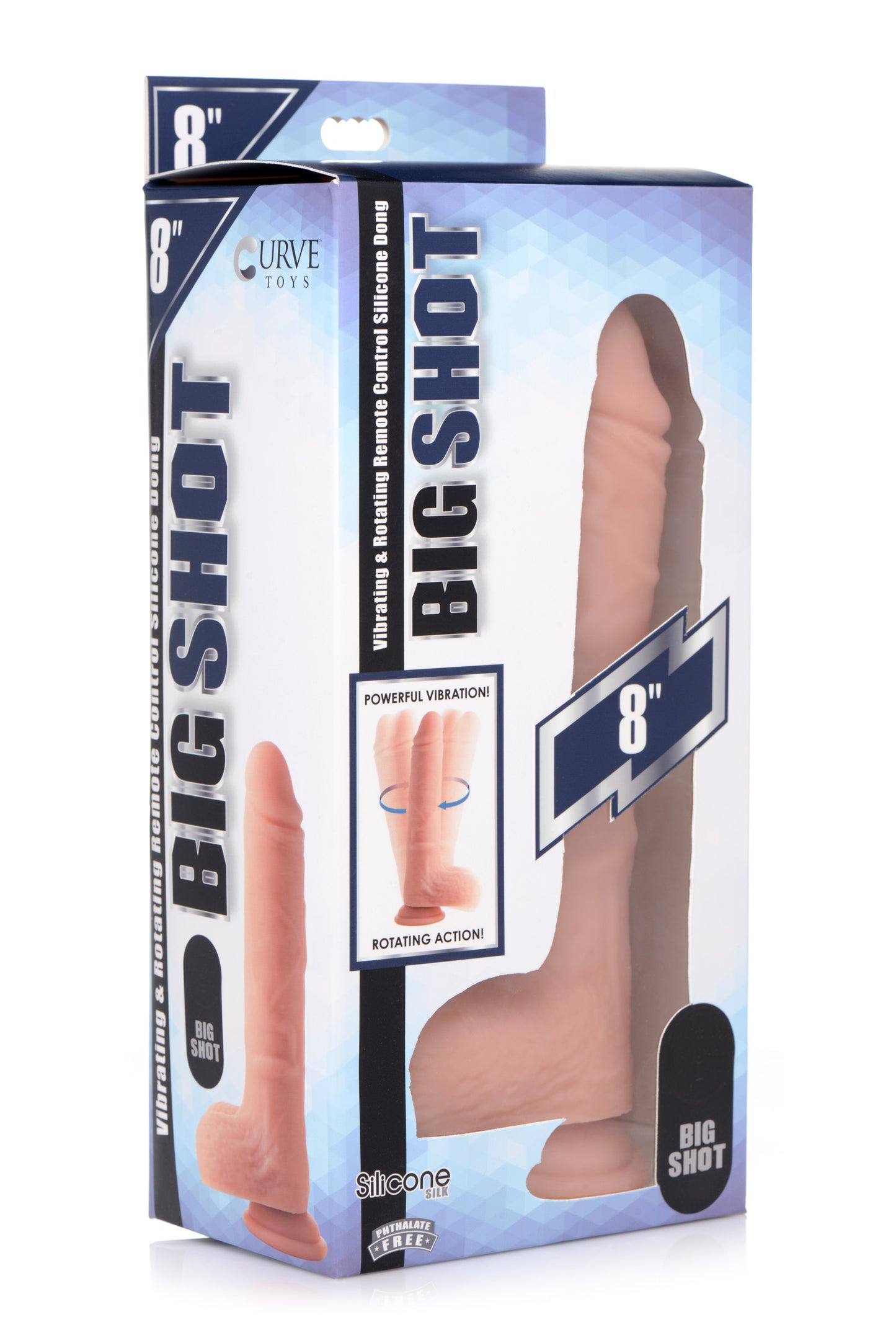 Vibrating And Rotating Remote Control Silicone Dildo With Balls