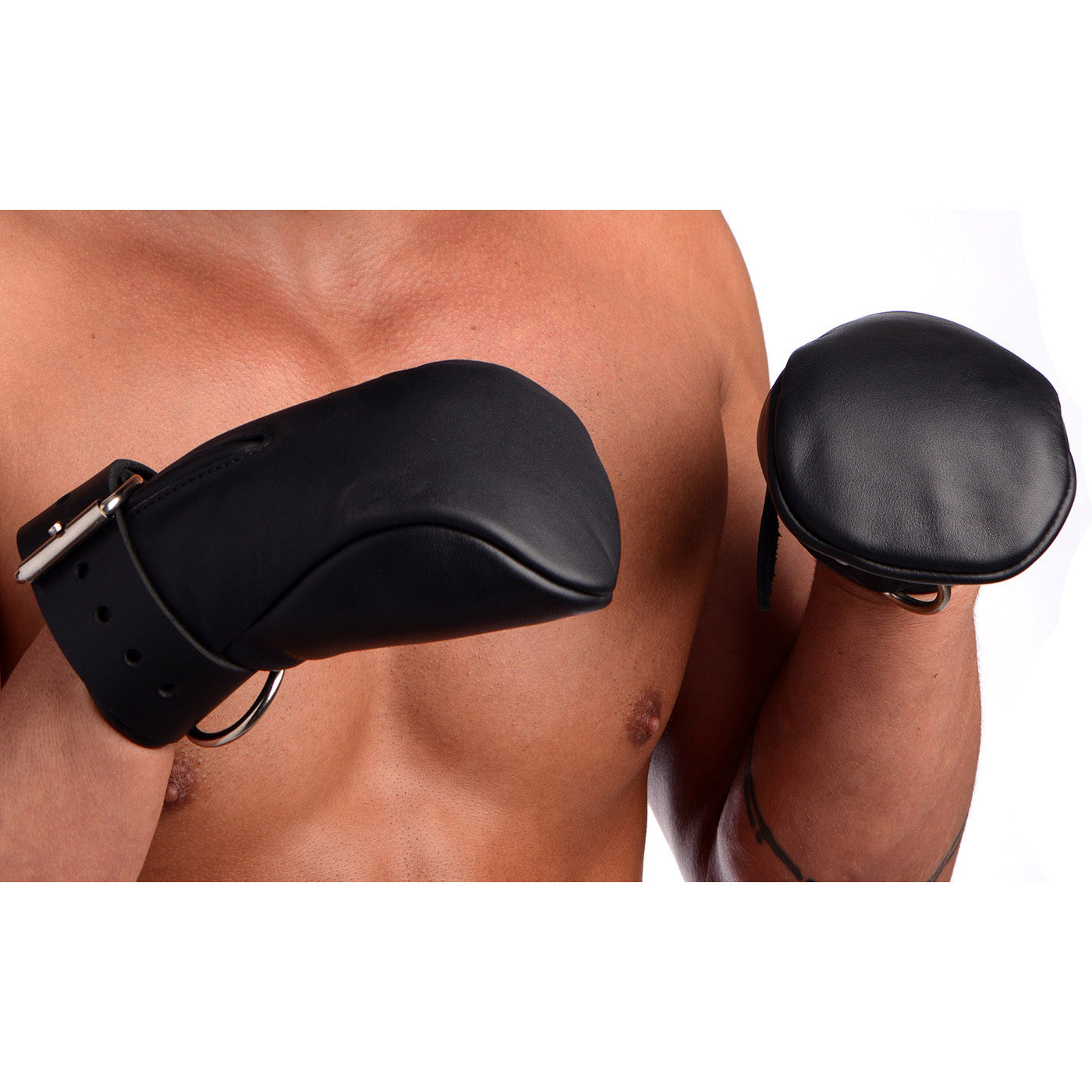 Strict Leather Deluxe Padded Fist Mitts- Sm