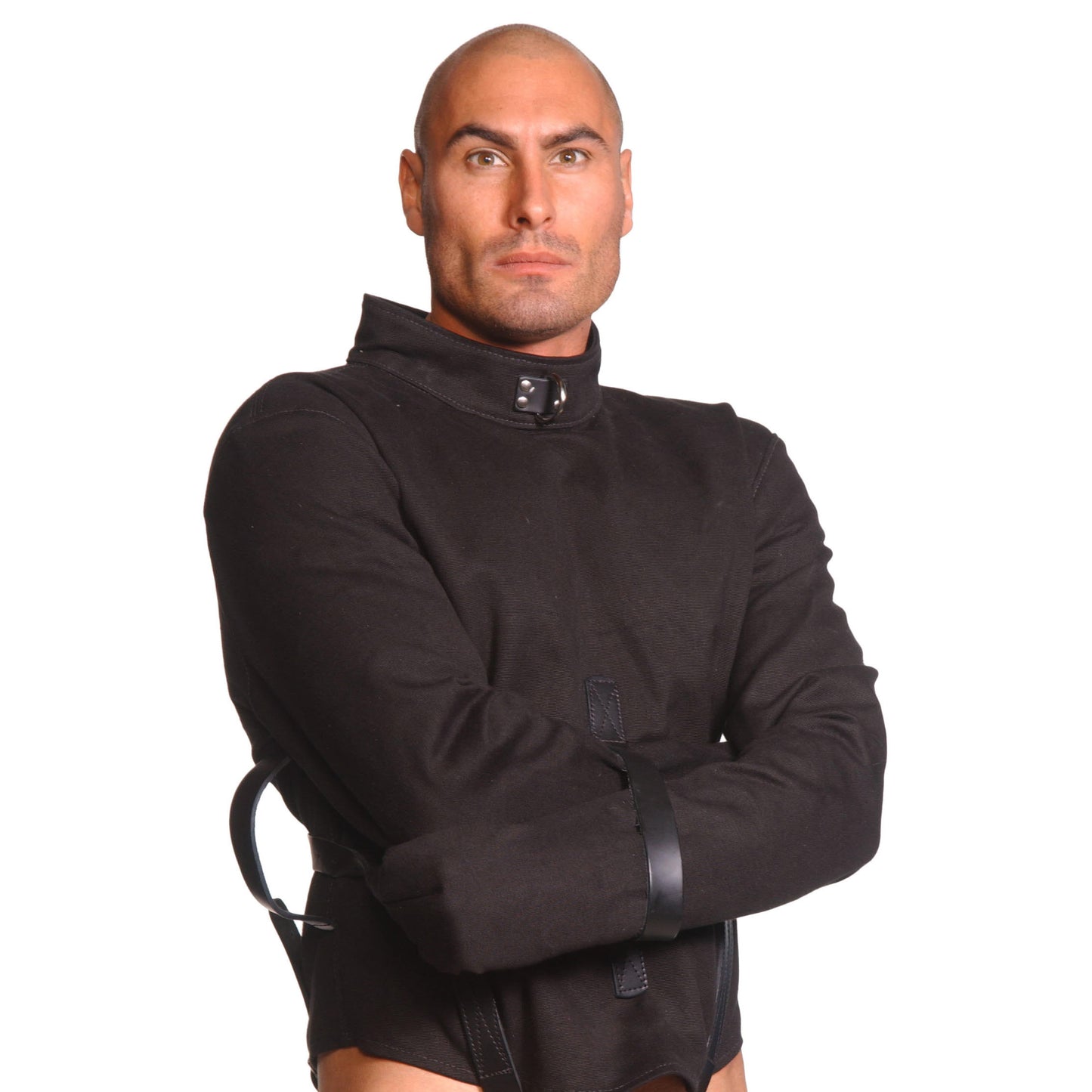 Strict Leather Black Canvas Straitjacket