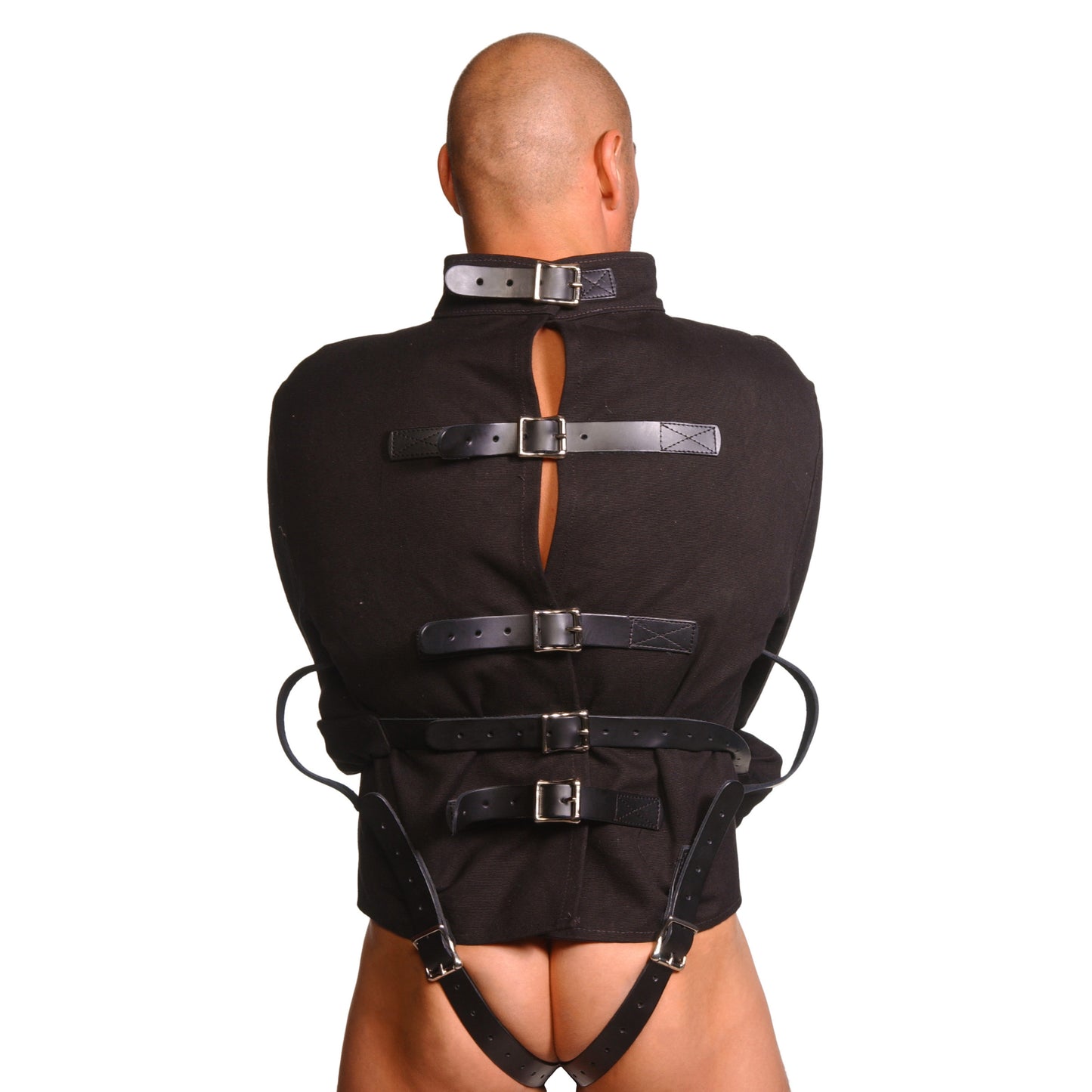 Strict Leather Black Canvas Straitjacket