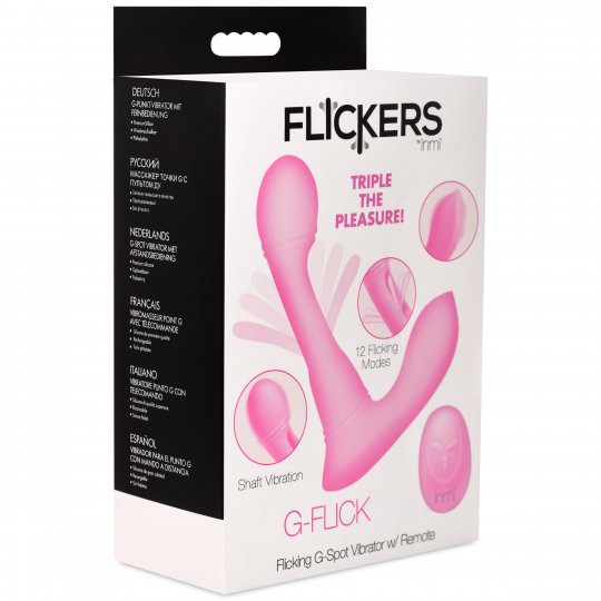 G-Flick G-Spot Flicking Silicone Vibrator with Remote