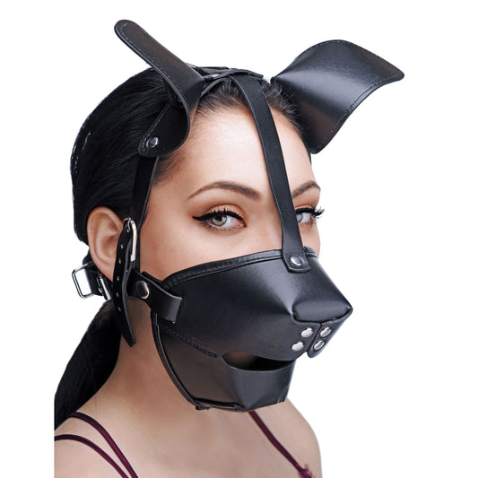 Pup Puppy Play Hood And Breathable Ball Gag