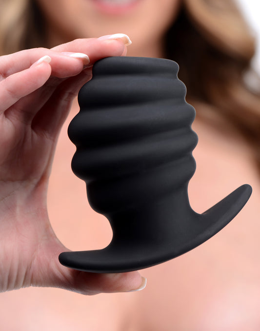 Hive Ass Tunnel Silicone Ribbed Hollow Anal Plug