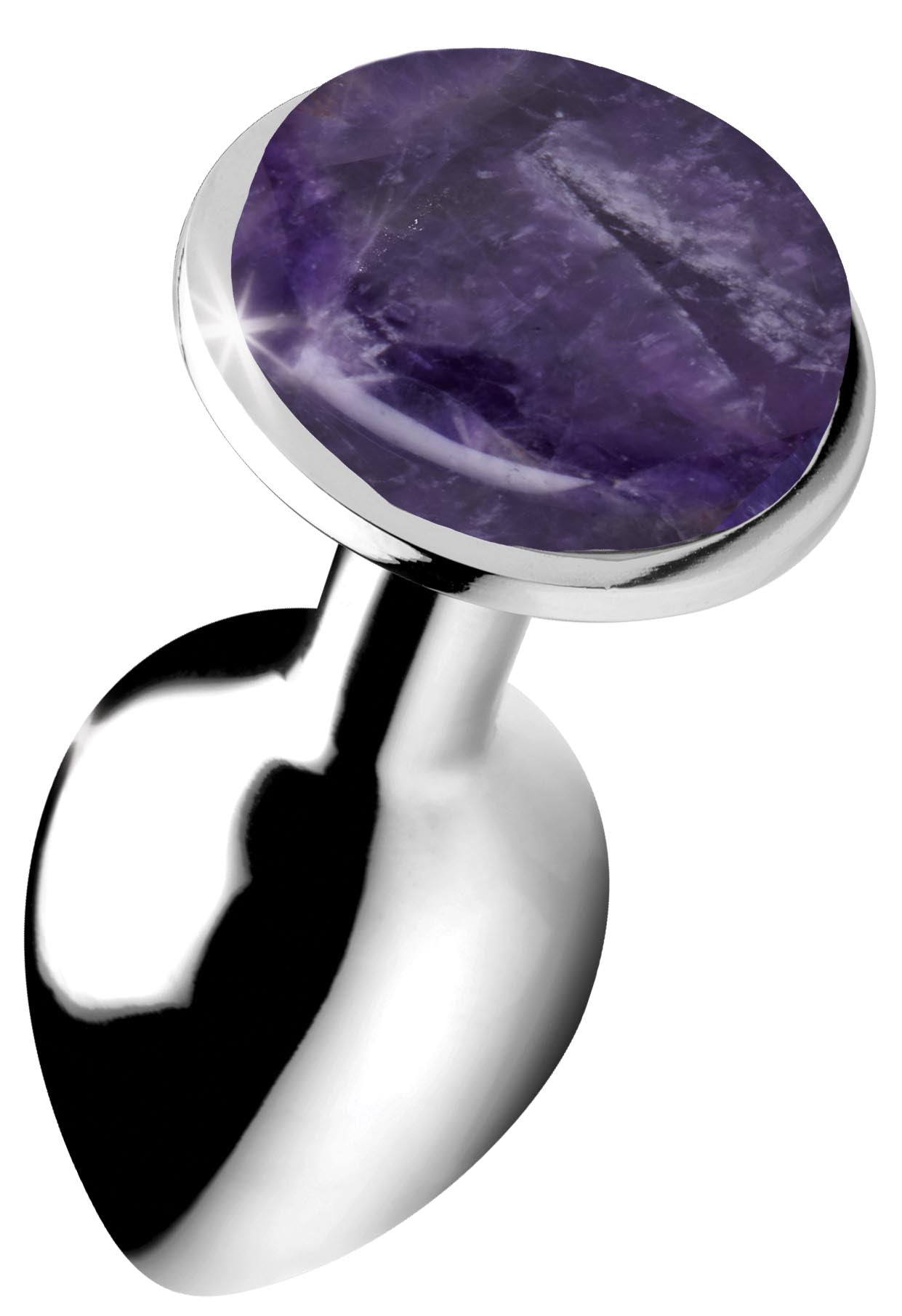 Genuine Amethyst Gemstone Anal Plug