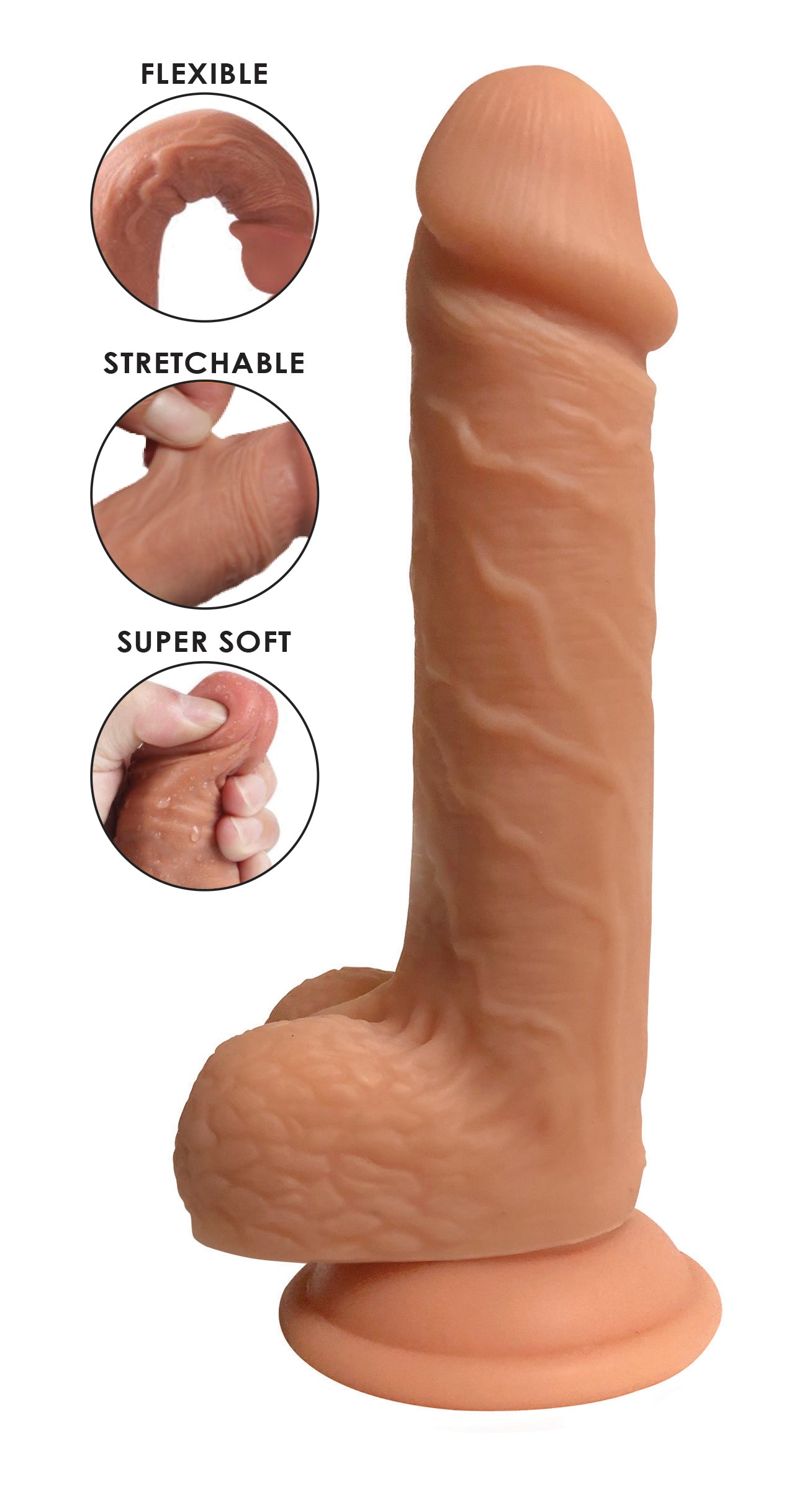 Easy Riders Dual Density Silicone Dildo